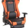 Racing Bürostuhl Turbo Mit Fußablage Schwarz/orange