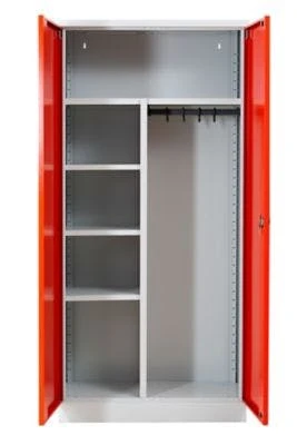 PROREGAL Garderobenspind Seal | HxBxT 195x92x42 Cm | Grau-Rot 7 PROREGAL Garderobenspind Seal | HxBxT 195x92x42 Cm | Grau-Rot – Bild 7