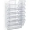 Durable Wandprospekthalter, HxBxT 520x340x100mm, F. 6xDIN A4quer, Ablage(n) Transparent