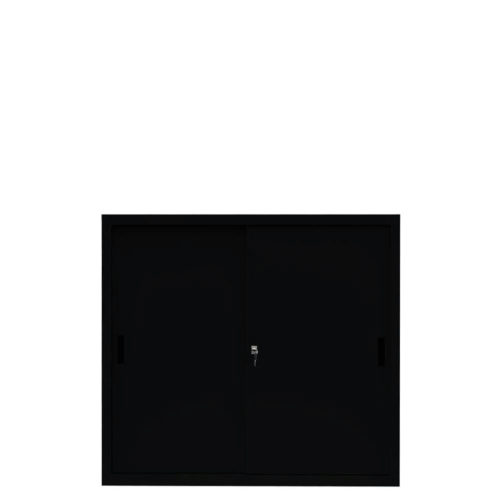 Schiebetürenschrank Büro Aktenschrank Sideboard Aus Stahl Schwarz 1090 X 1200 X 450 Mm (HxBxT) 550149 7 Schiebetürenschrank Büro Aktenschrank Sideboard Aus Stahl Schwarz 1090 X 1200 X 450 Mm (HxBxT) 550149 – Bild 7