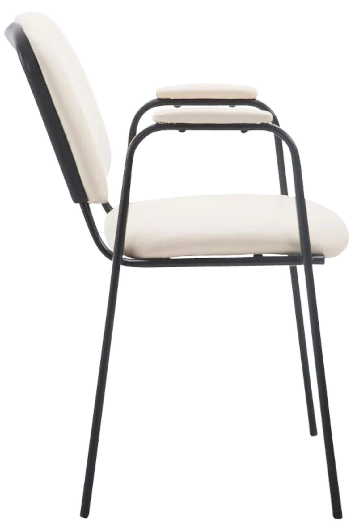 4er Set Besucherstühle Ken PRO Kunstleder Creme 6 4er Set Besucherstühle Ken PRO Kunstleder Creme – Bild 6