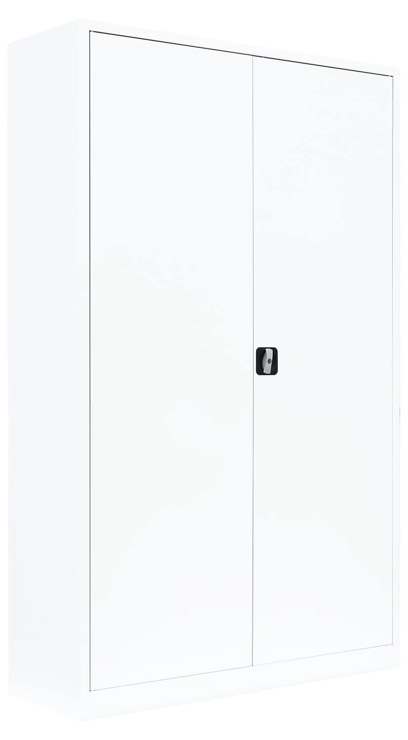 Stahl-Aktenschrank Kolloss Metallschrank Abschließbar Büroschrank Stahlschrank 195 X 120 X 60cm Weiß 530387 1 Stahl-Aktenschrank Kolloss Metallschrank Abschließbar Büroschrank Stahlschrank 195 X 120 X 60cm Weiß 530387