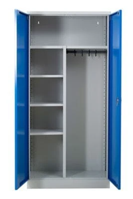 PROREGAL Garderobenspind Seal | HxBxT 195x92x42 Cm | Grau-Blau 2 PROREGAL Garderobenspind Seal | HxBxT 195x92x42 Cm | Grau-Blau – Bild 2