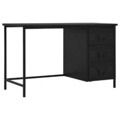 Stahl-Schreibtisch Für Unterbaucontainer (310320/310330) 160x80cm Schwarz-Buche 310161 -Büromöbel Förderung af1b06a6 3e0a 4c76 b29e 309181394bab