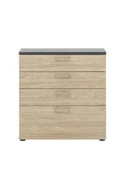 Möbelpartner Schubladenschrank Hippo | HxBxT 84x80x40 Cm |Eiche Von PROREGAL