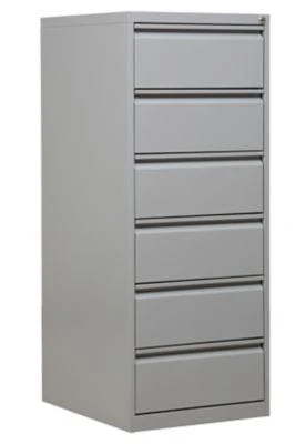 PROREGAL Karteischrank Mare| 6 Schubladen | HxBxT 132x53x62 Cm | Grau 6 PROREGAL Karteischrank Mare| 6 Schubladen | HxBxT 132x53x62 Cm | Grau – Bild 6