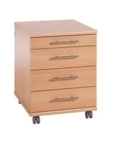 Möbelpartner Rollcontainer Eagle | HxBxT 57x42x50 Cm (Höhe Mit Rollen) | Weiß Von PROREGAL