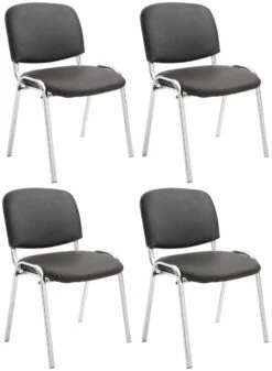 4er Set Stühle Ken C Kunstleder Grau -Büromöbel Förderung b526d3cf f288 426f 8208 b353fe8eec19 2