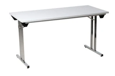 PROREGAL Klapptisch Lizard | T-Fuß-Gestell-Eckig | HxBxT 75x140x70 Cm | Chrom-Grau 6 PROREGAL Klapptisch Lizard | T-Fuß-Gestell-Eckig | HxBxT 75x140x70 Cm | Chrom-Grau – Bild 6