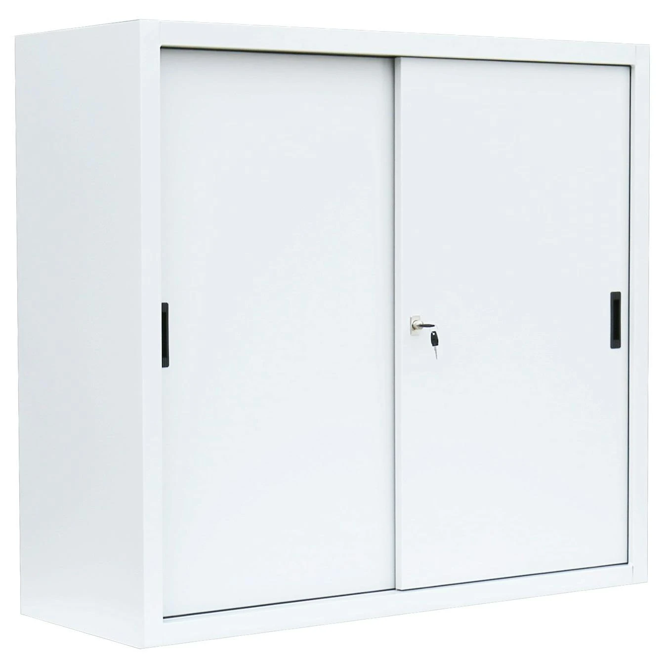 Schiebetürenschrank Büro Aktenschrank Sideboard Aus Stahl Schwarz 1090 X 1200 X 450 Mm (HxBxT) 550149 2 Schiebetürenschrank Büro Aktenschrank Sideboard Aus Stahl Schwarz 1090 X 1200 X 450 Mm (HxBxT) 550149 – Bild 2