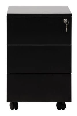 PROREGAL Rollcontainer Lynx | 1 Schublade & 1 Hängeschub| HxBxT 61x40x60 Cm | Schwarz 4 PROREGAL Rollcontainer Lynx | 1 Schublade & 1 Hängeschub| HxBxT 61x40x60 Cm | Schwarz – Bild 4