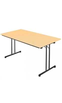 Klapptisch Besprechungstisch Kantinentisch Verkaufstisch Schreibtisch 120 X 80 Cm RAL 9005 Schwarz/Ahorn-Dekor 350492 -Büromöbel Förderung c440bc68 9988 4d79 9a53 d48145f1cadb 1