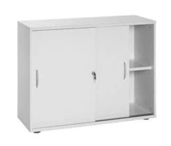 Möbelpartner Schiebetürenschrank Hippo | Small | HxBxT 84x160x40 Cm |Lichtgrau Von PROREGAL -Büromöbel Förderung c5559458 6a15 4c62 b024 fa4660080b34 2