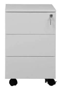 Holz-Rollcontainer ECO 3 Schubladen 595 X 405 X 500 Mm Lichtgrau -Büromöbel Förderung c66cca75 e228 4443 929c fda254c23f77 2