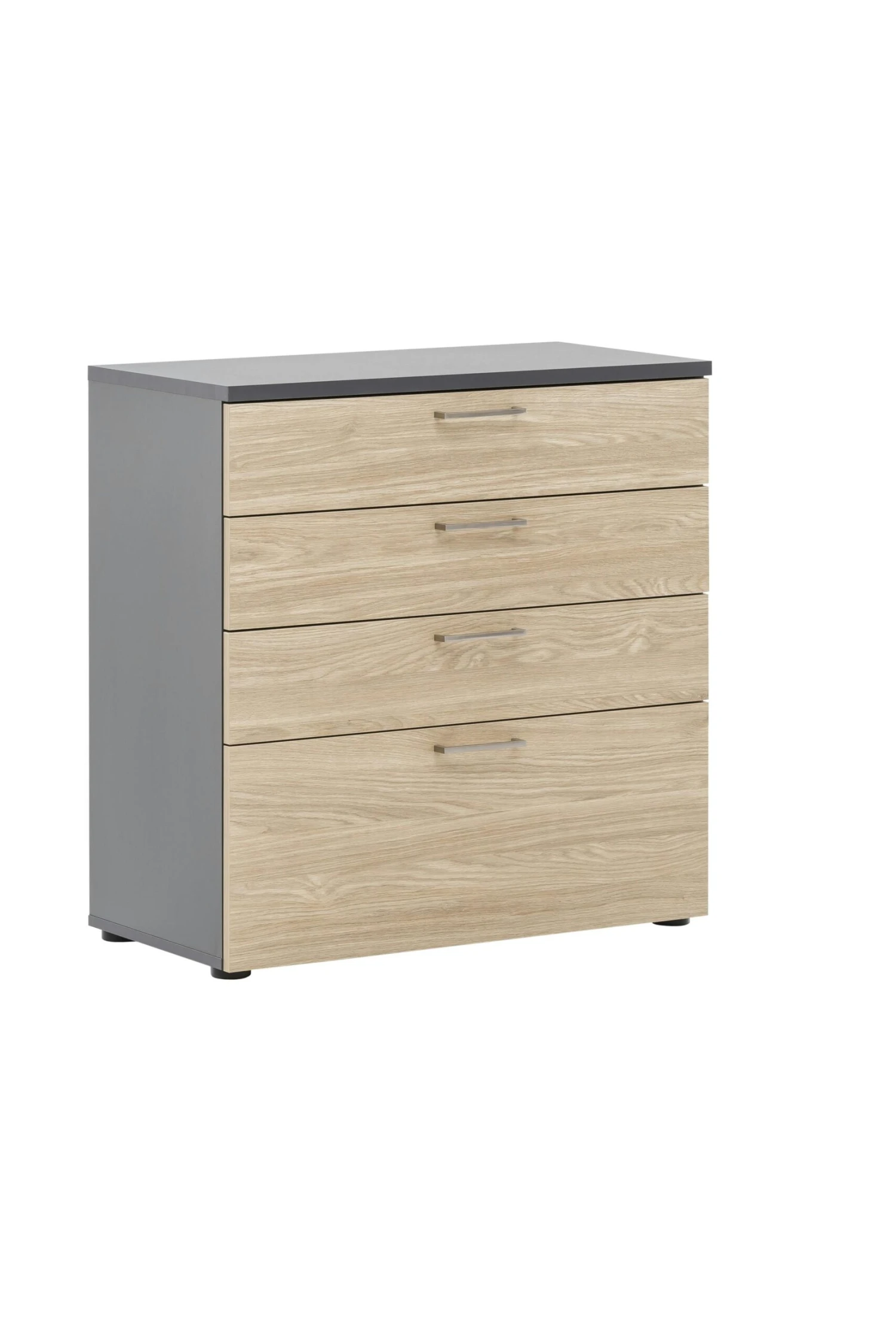 Möbelpartner Schubladenschrank Hippo | HxBxT 84x80x40 Cm |Eiche Von PROREGAL 7 Möbelpartner Schubladenschrank Hippo | HxBxT 84x80x40 Cm |Eiche Von PROREGAL – Bild 7