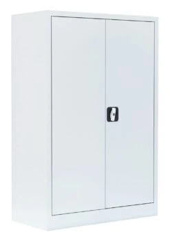 Stahl-Aktenschrank Metallschrank Abschließbar Werkzeugschrank 120 X 92,5 X 42,2cm Weiß 530327