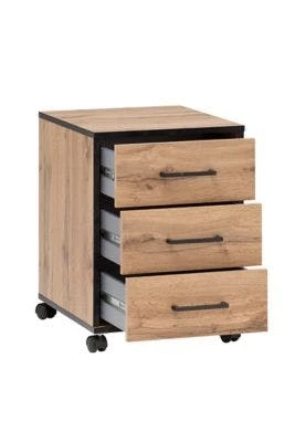 Möbelpartner Rollcontainer Panda | HxBxT 57x40x50 Cm (Höhe Mit Rollen) |Weiß Von PROREGAL 2 Möbelpartner Rollcontainer Panda | HxBxT 57x40x50 Cm (Höhe Mit Rollen) |Weiß Von PROREGAL – Bild 2