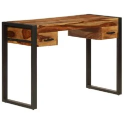 VidaXL Einzelsockel Schreibtisch Massivholz Und Stahl 100x50x76 Cm -Büromöbel Förderung cfdeb5d1 f67e 4a73 95ad bd81dc695c14 1