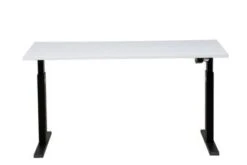 PROREGAL Elektrisch Höhenverstellbarer Schreibtisch Zebra | HxBxT 70-116x180x80 Cm | Weiß-Weiß -Büromöbel Förderung d9615346 b286 4877 baeb 3c2c32b52304 1
