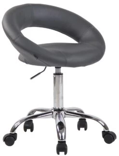 Arbeitshocker Olinda Kunstleder Grau