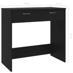VidaXL Schreibtisch Schwarz 80×40×75 Cm Spanplatte -Büromöbel Förderung e589a1b1 90ad 406f ae46 e30cec5bb5e8