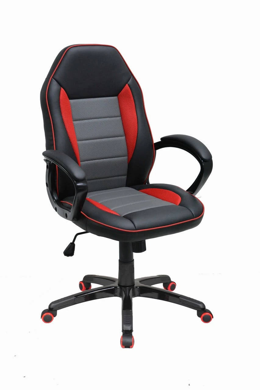 Bürostuhl Race „FY-1760”, 63 X 59,3 X 100 Cm, Schwarz / Grau 2 Bürostuhl Race „FY-1760”, 63 X 59,3 X 100 Cm, Schwarz / Grau – Bild 2