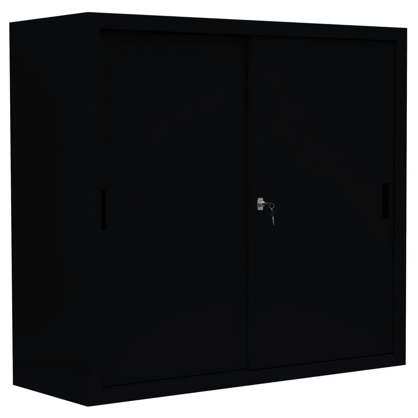 Schiebetürenschrank Büro Aktenschrank Sideboard Aus Stahl Schwarz 1090 X 1200 X 450 Mm (HxBxT) 550149 1 Schiebetürenschrank Büro Aktenschrank Sideboard Aus Stahl Schwarz 1090 X 1200 X 450 Mm (HxBxT) 550149