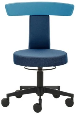 Mayer Sitzmöbel, Funktionsdrehhocker 1263, Dunkelblau/Hellblau, 1263_626 -Büromöbel Förderung ed191223 b74c 43bf be28 e1eff00c0ddf