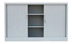 Querrollladenschrank Sideboard 80cm Breit Stahl Büro Aktenschrank Rolladenschrank Grau (HxBxT) 75x80x46cm / 555080 -Büromöbel Förderung f2e803b5 10d0 49b7 aa58 8c24830d867b