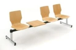 Besucherstuhl, 4-Fuß Rundrohr Verchromt, Sitz/Rücken Buche -Büromöbel Förderung f5229dc5 caf4 4221 9ef9 e598298f2b13