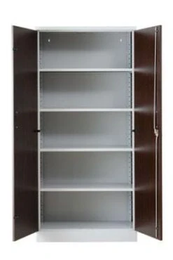 PROREGAL Aktenschrank Beetle | HxBxT 195x92x42 Cm | Weiß-Wenge -Büromöbel Förderung f6b2618c fbab 4bfe 9248 26c7b38ea529