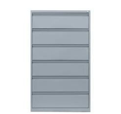 Karteischrank Karteikartenschrank DIN A5 Quer Dreibahnig 6 Schubladen Lichtgrau 565630 -Büromöbel Förderung f97571f7 28e2 431c 809e b81d22e61984