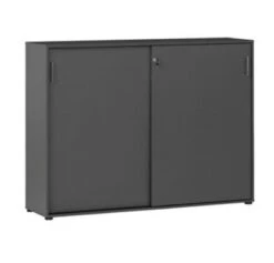 Möbelpartner Schiebetürenschrank Hippo | Large | HxBxT 120x160x40 Cm |Anthrazit Von PROREGAL