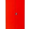 PROREGAL Garderobenspind Seal | HxBxT 195x92x42 Cm | Grau-Rot